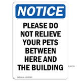Please Do Not Relieve Your Pets Between