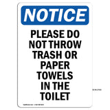 Please Do Not Throw Trash Or Paper