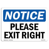 Please Exit Right