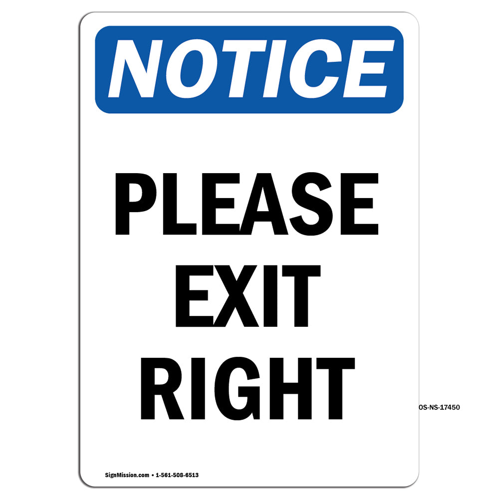 Please Exit Right