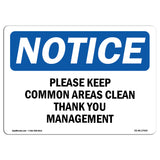 Please Keep Common Areas Clear