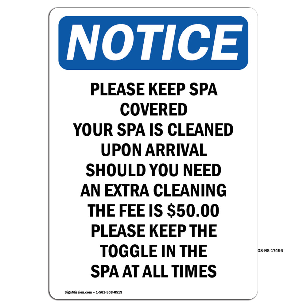 Please Keep Spa Covered Your Spa Is Cleaned