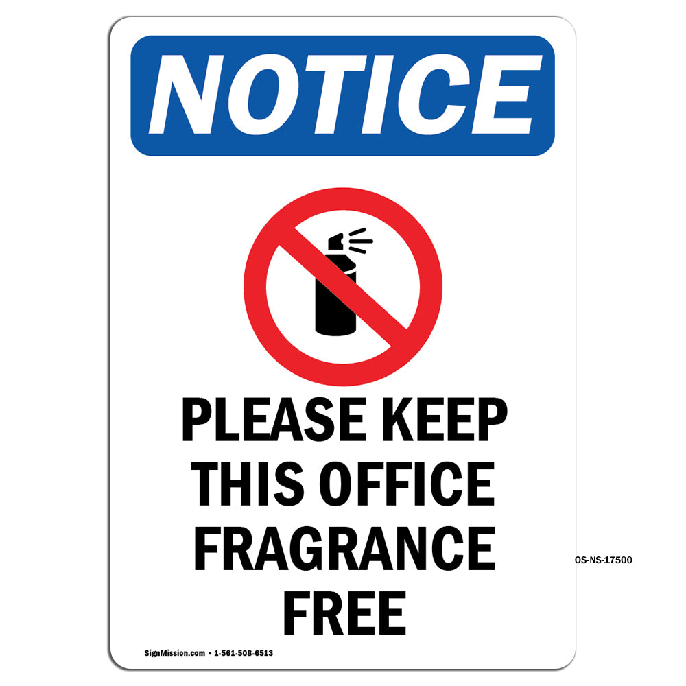 Please Keep This Office Fragrance Free