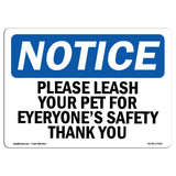 Please Leash Your Pet For Everyone's Safety