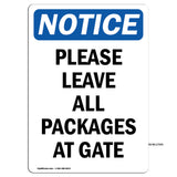 Please Leave All Packages At Gate