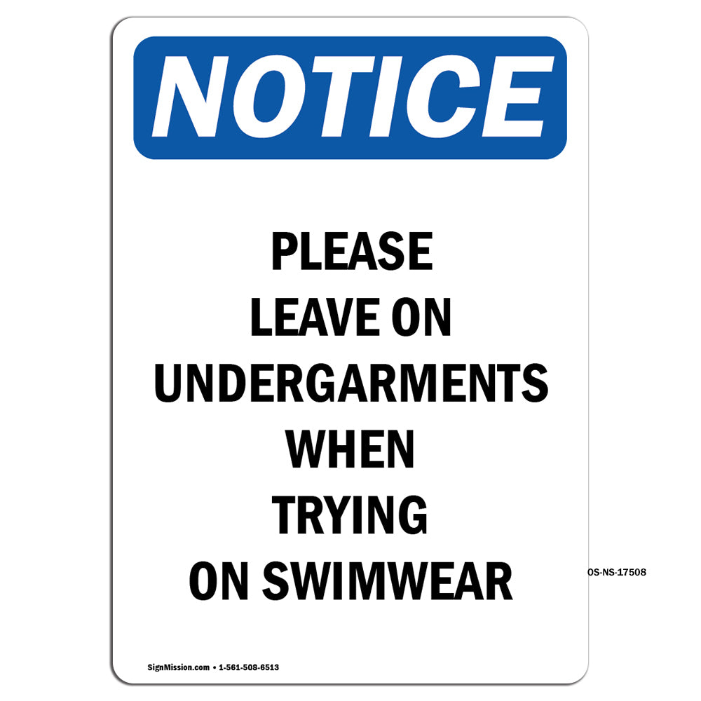 Please Leave On Undergarments