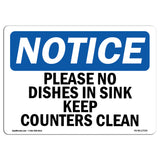 Please No Dishes In Sink Keep Counters Clean