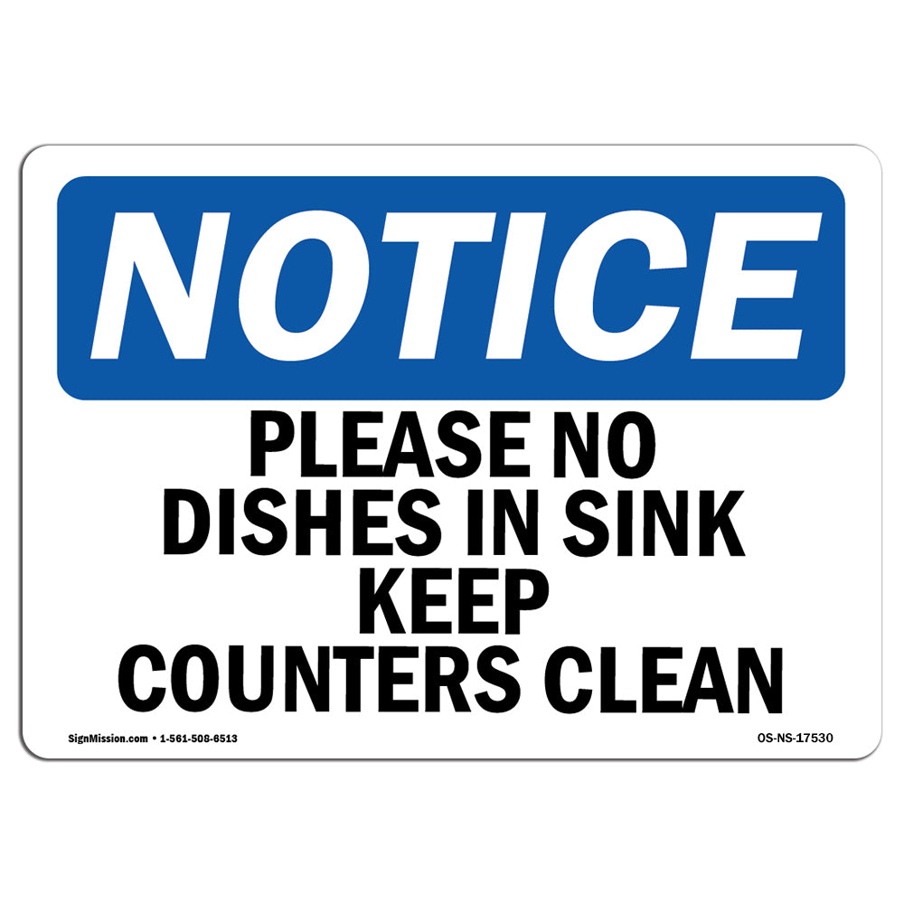 Please No Dishes In Sink Keep Counters Clean