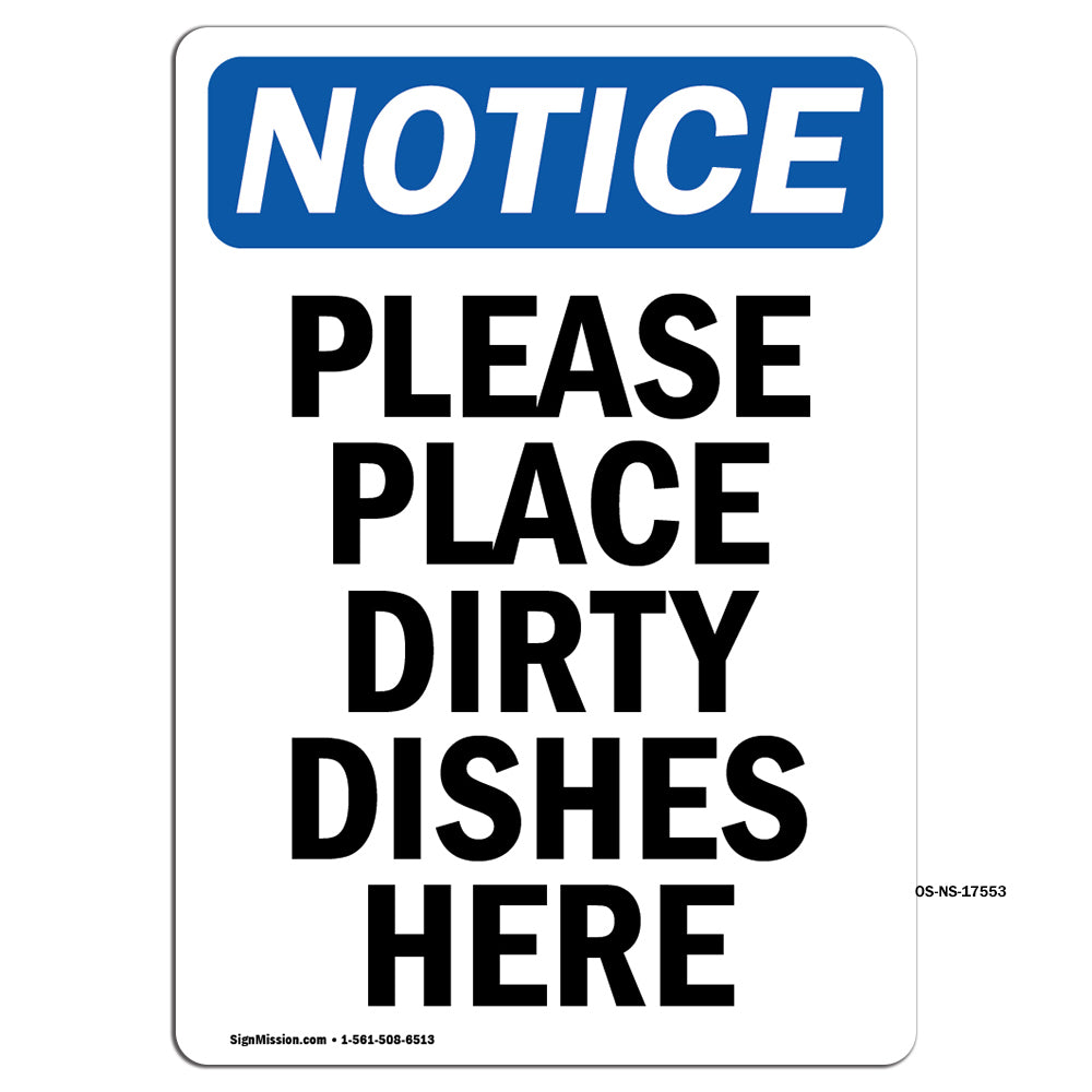 Please Place Dirty Dishes Here