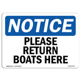 Please Return Boats Here