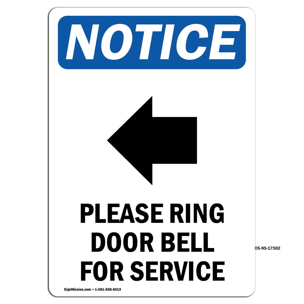 Please Ring Door Bell For Service