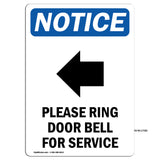 Please Ring Door Bell For Service
