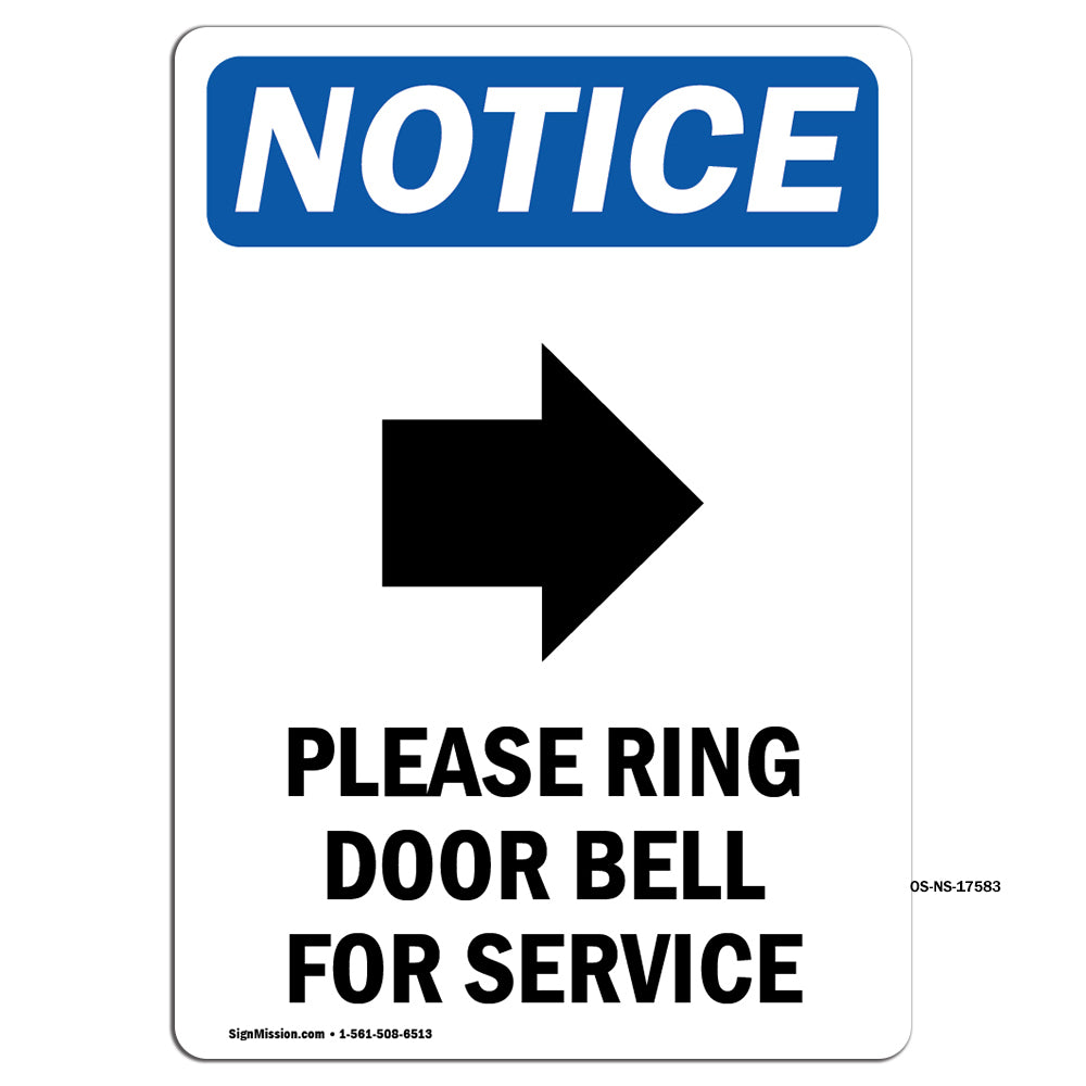 Please Ring Door Bell For Service