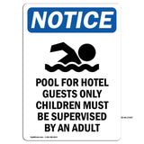 DANGER Pool For Hotel Guests Only Children