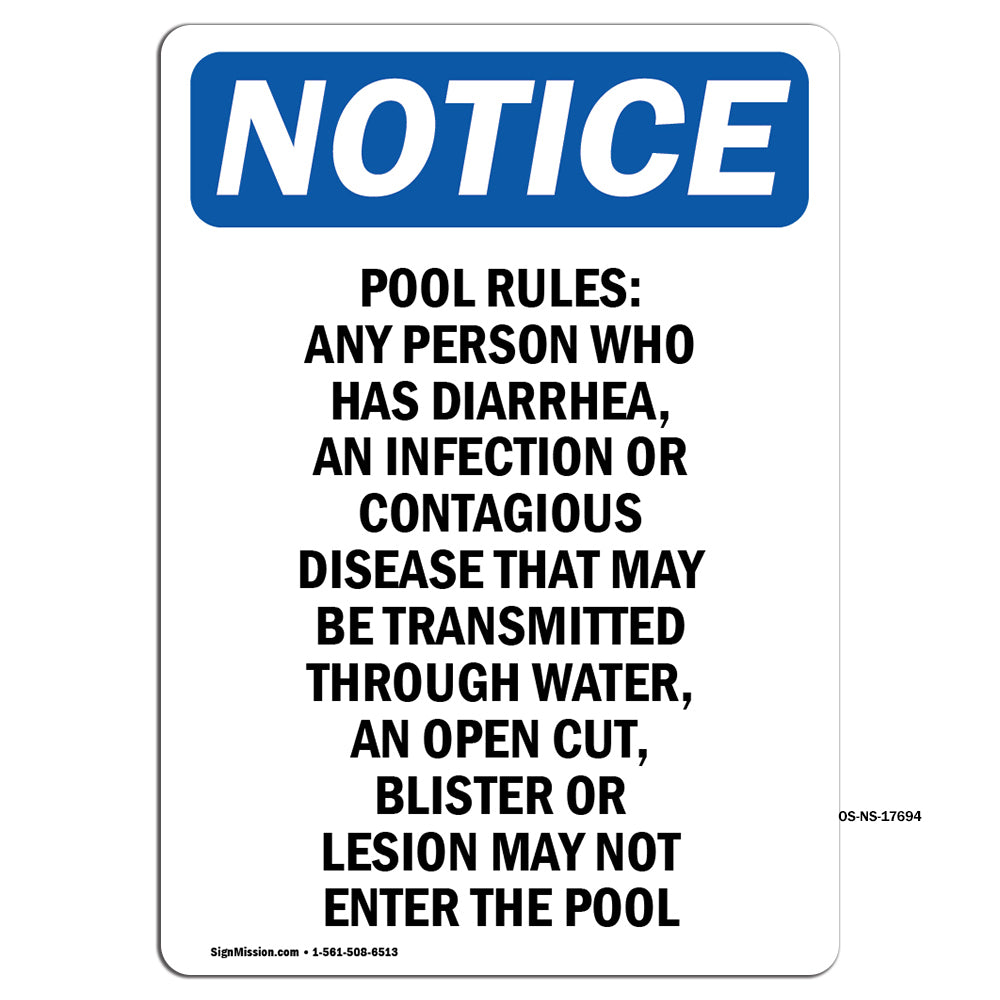 Pool Rules Any Person Who Has