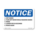 1. Wet Hands 2. Turn Off Water