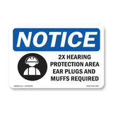 2X Hearing Protection Area Ear
