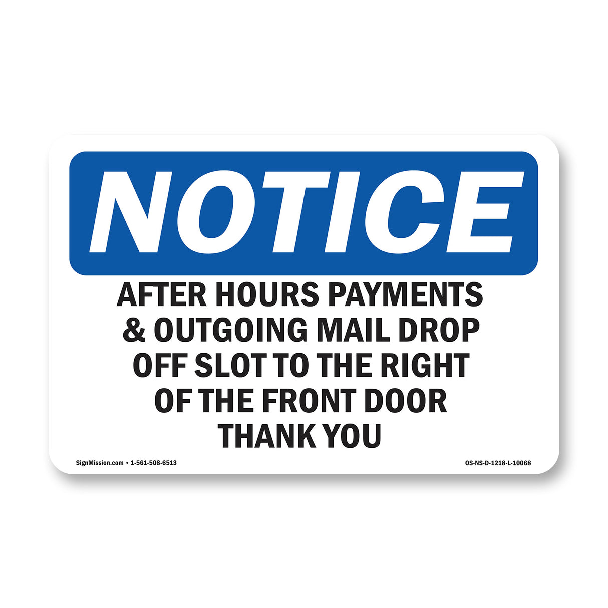 After Hours Payment & Outgoing Mail Drop