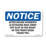 After Hours Payment & Outgoing Mail Drop