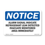 Alarm Signal Indicates Refrigerant Leak