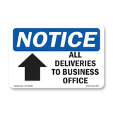 All Deliveries To Business Office