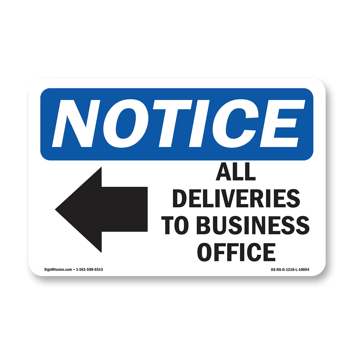 All Deliveries To Business Office