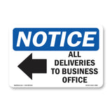 All Deliveries To Business Office