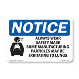 Always Wear Safety Mask Some Sign With Symbol