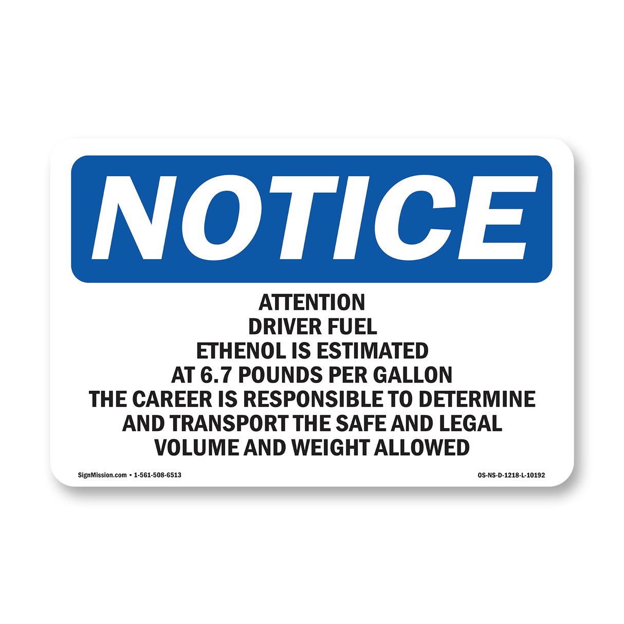 Attention Driver Fuel Ethanol Is Estimated