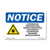 Attention ESD Protected Area