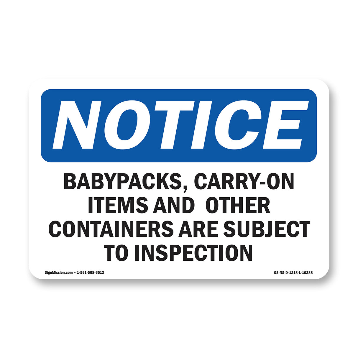 Backpacks, Carry-On Items And Other Containers