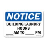 Building Laundry Hours ____ Am