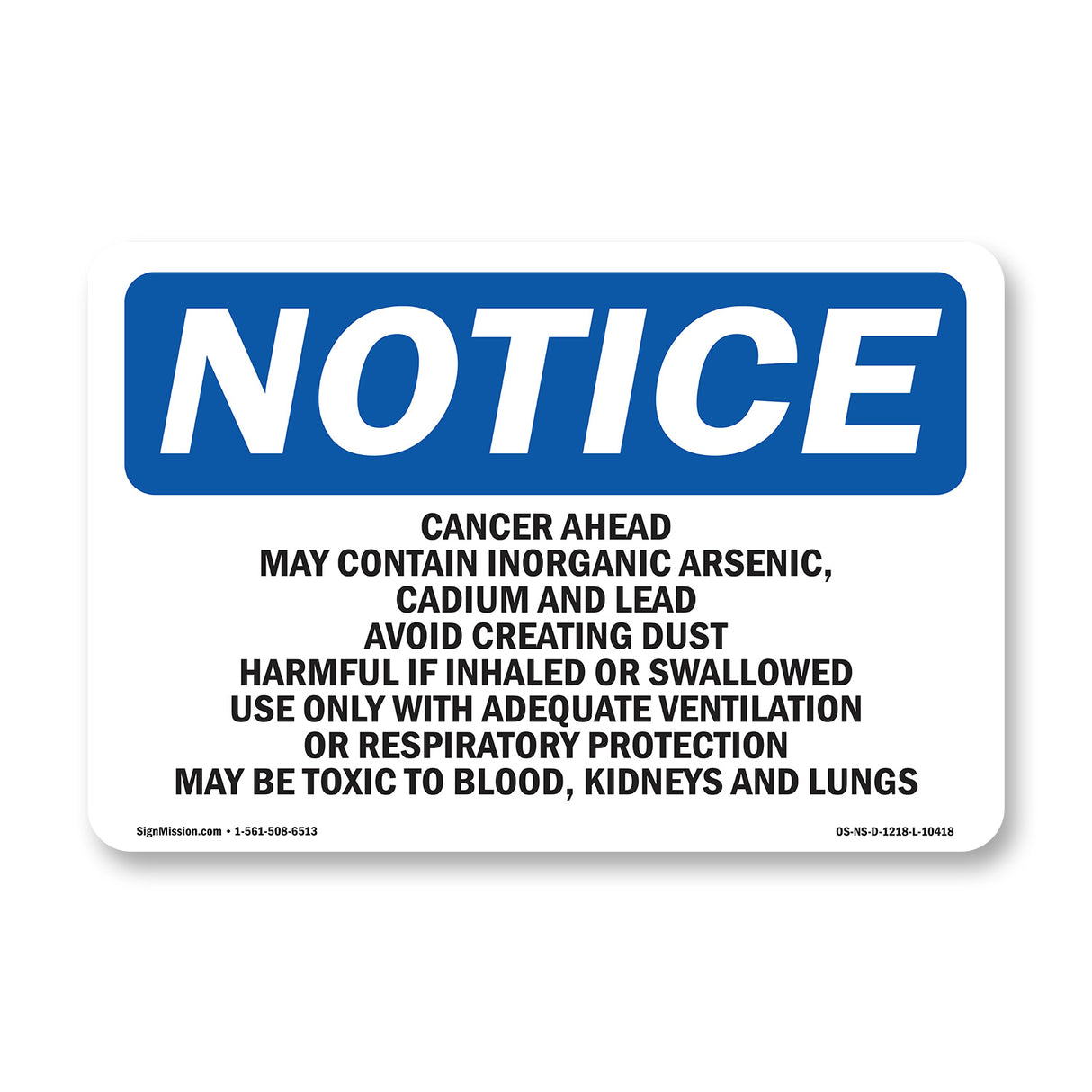 Cancer Hazard May Contain Inorganic Arsenic,