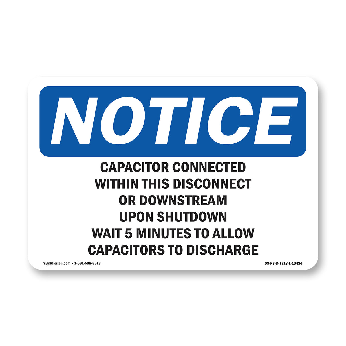 Capacitor Connected Within This Disconnect Sign