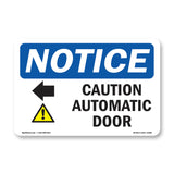 Caution Automatic Door [Left Arrow]