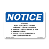 Caution When Pedestrians Attempt