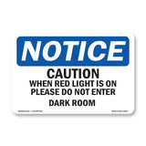 Caution When Red Light Is On Please Do Not