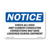 Check All High Amp Current Conductor Connections