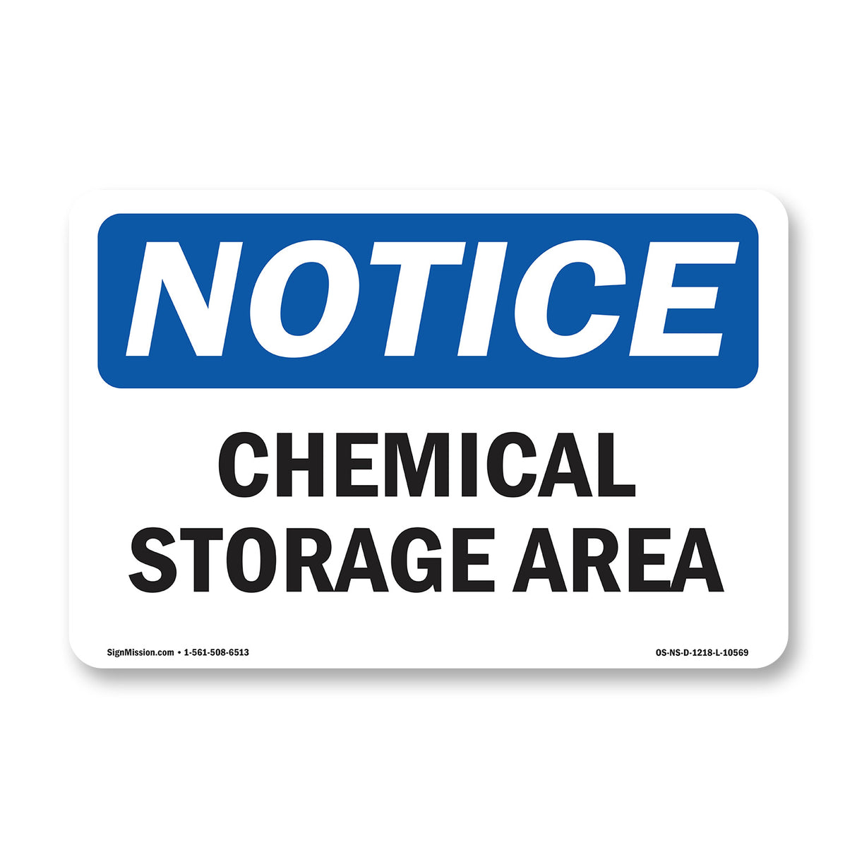 Chemical Storage Area Sign