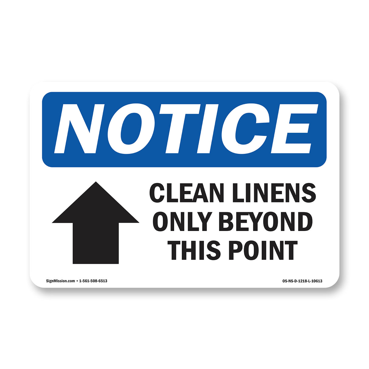 Clean Linens Only Beyond This