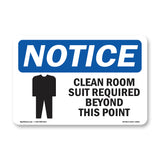 Clean Room Suit Required Beyond