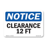 Clearance 12 Ft Sign