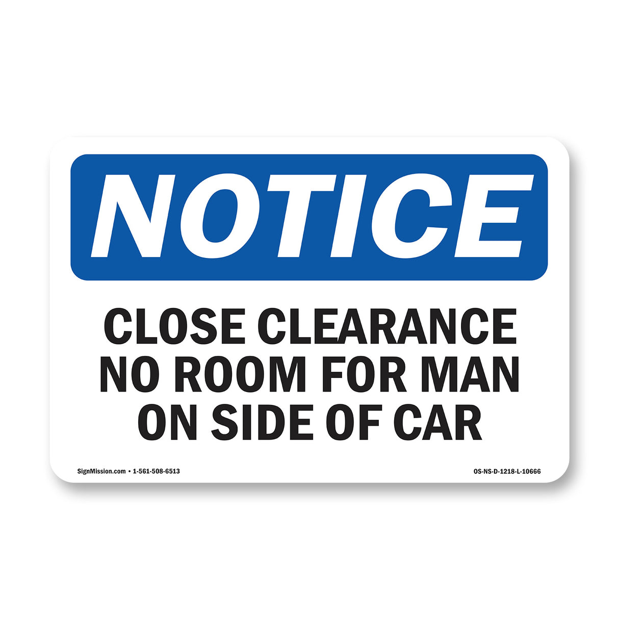 Close Clearance No Room For Man On Side Of Car