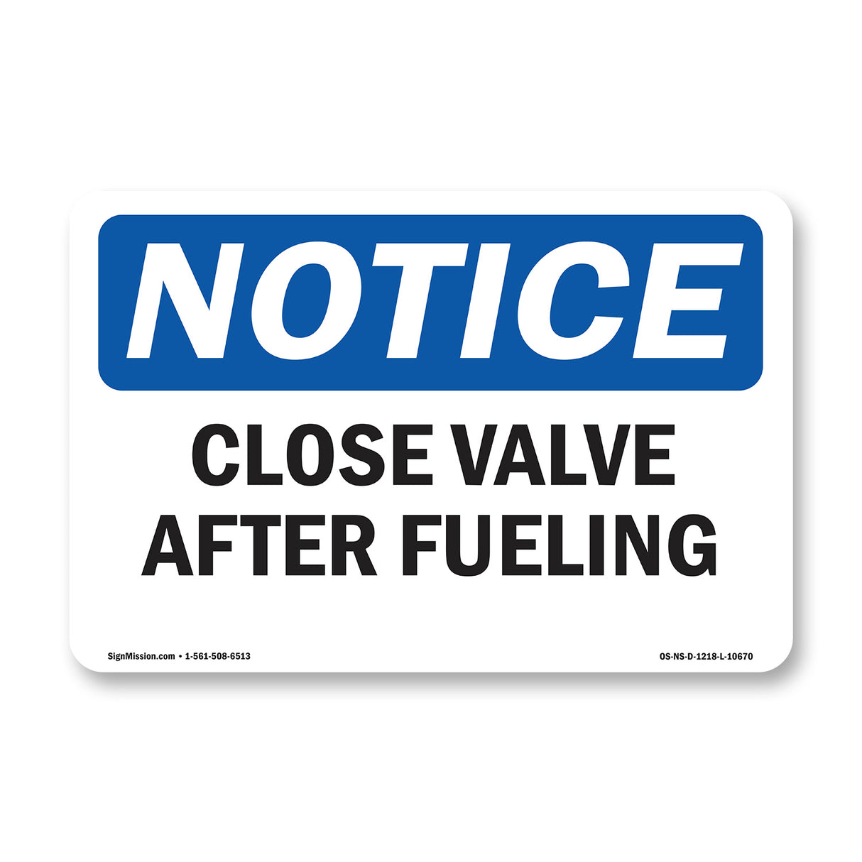 Close Valve After Fueling