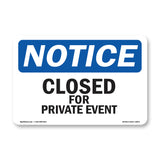 Closed For Private Event
