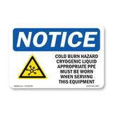 Cold Burn Hazard Cryogenic Liquid