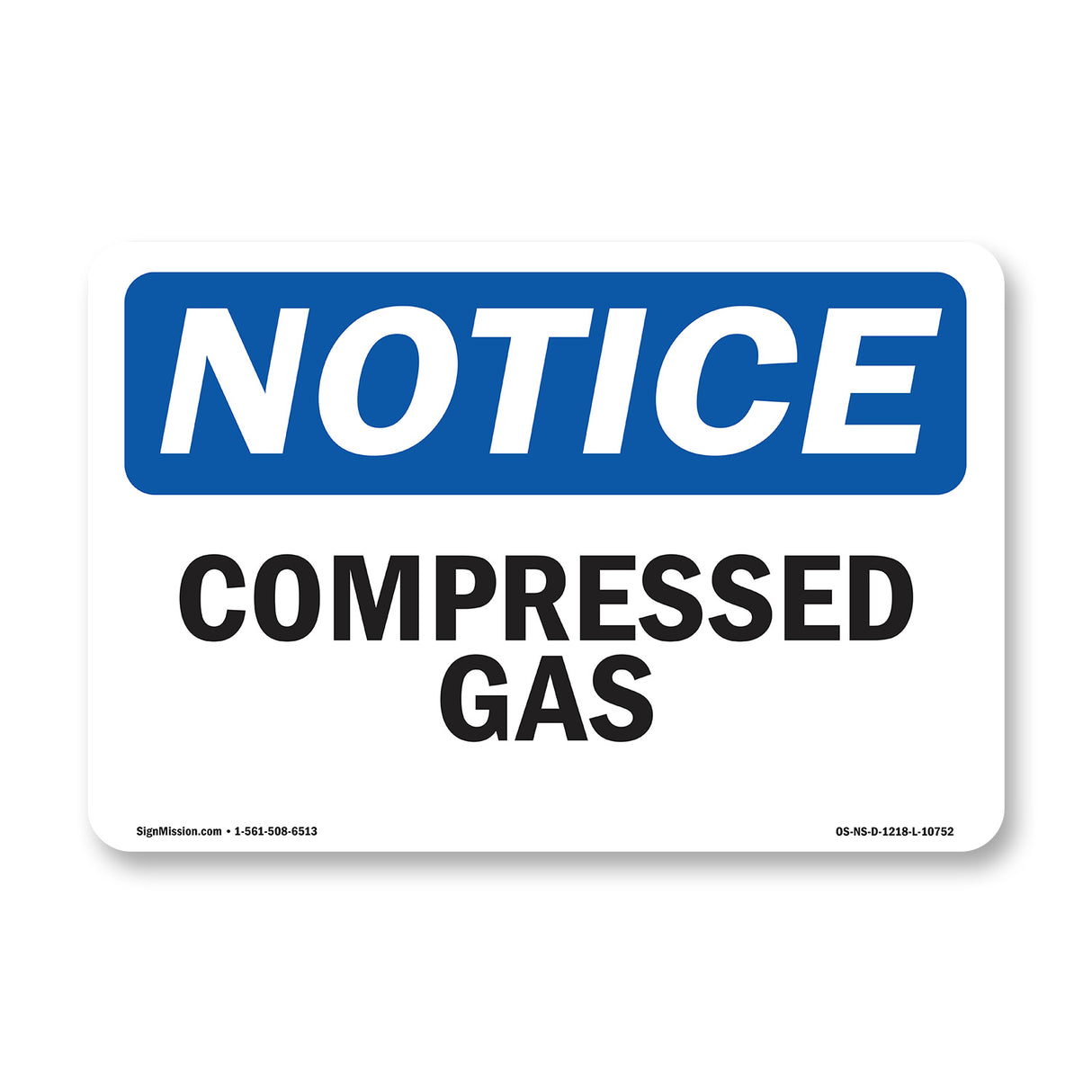 Compressed Gas Sign