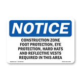 Work Zone Foot Protection, Eye Protection,