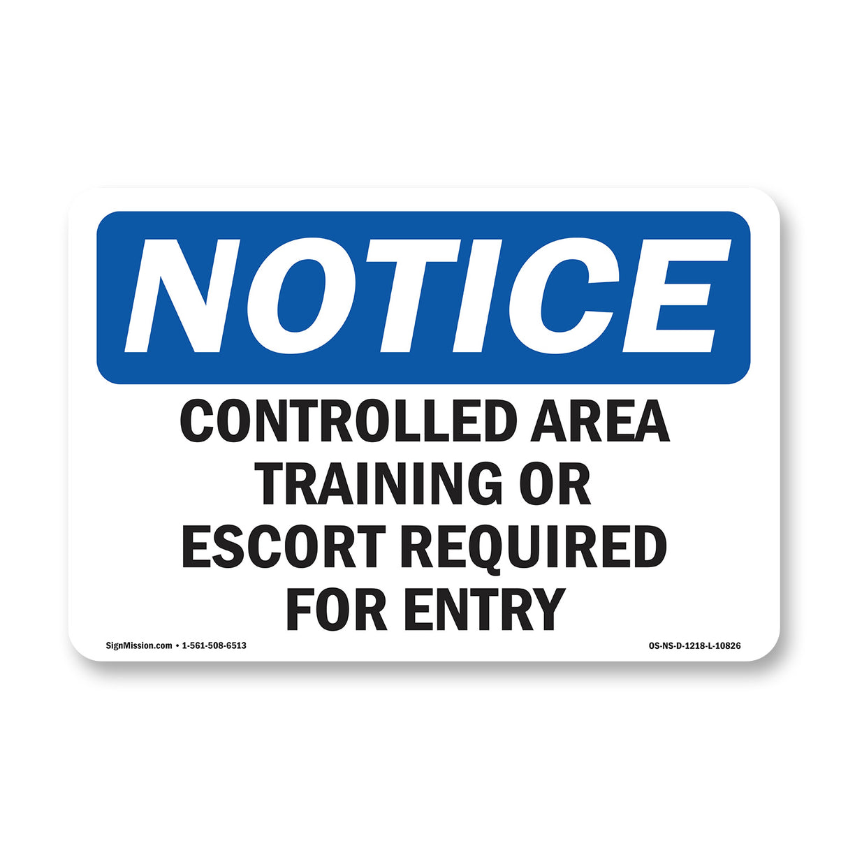 Controlled Area Training Or Escort Required