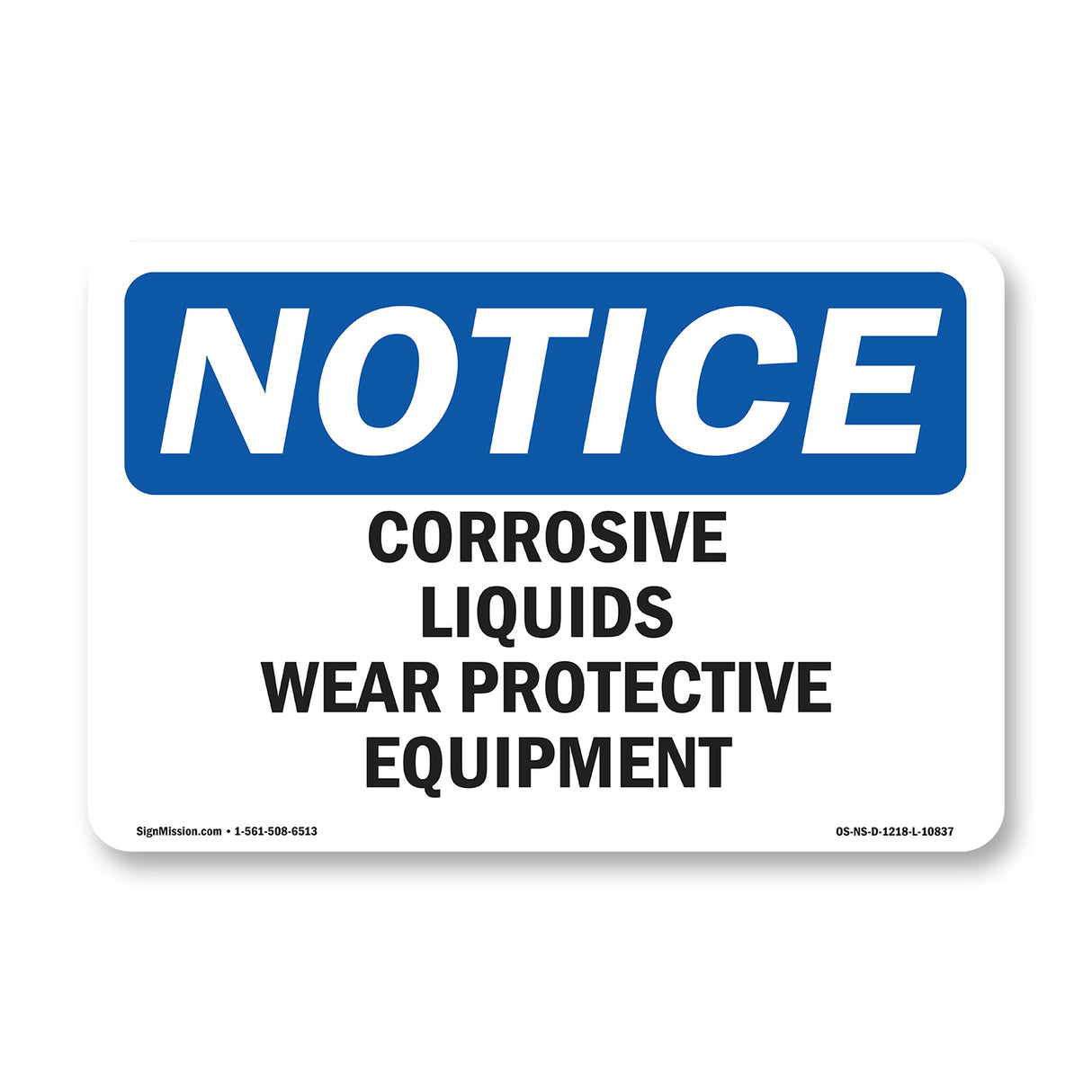 Corrosive Liquids Wear Protective Equipment
